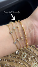 Load image into Gallery viewer, PRE ORDER Sterling Silver Luxury Pavé Ball Bracelet