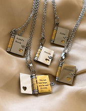 Load image into Gallery viewer, Quran Quotes Book Necklace