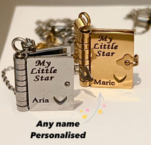 Load image into Gallery viewer, My Little Star Book Necklace