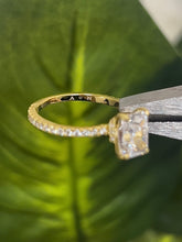 Load image into Gallery viewer, 2ct Mini Gold Nova Ring (925 Sterling Silver)