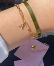 Load image into Gallery viewer, Pre-order Paper Clip Letter Bracelet - Gold