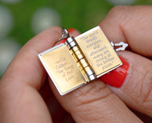 Load image into Gallery viewer, Book Keychain - Any Message Inside