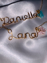Load image into Gallery viewer, Gold Butterfly Name Necklace