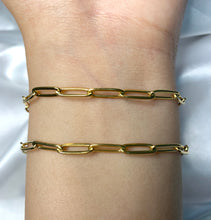 Load image into Gallery viewer, Pre-order Simple Paper Clip Bracelet - Gold