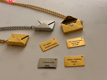 Load image into Gallery viewer, Envelope Message Necklace