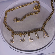 Load image into Gallery viewer, Luxe Diamanté Name Necklace