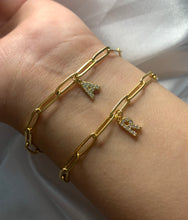 Load image into Gallery viewer, Pre-order Paper Clip Letter Bracelet - Gold