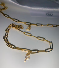 Load image into Gallery viewer, Pre-order Paper Clip Letter Bracelet - Gold