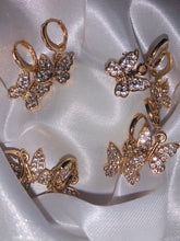 Load image into Gallery viewer, Rhinestone Butterfly Earrings
