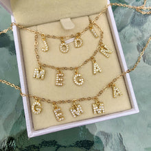 Load image into Gallery viewer, Gold Diamanté Name Necklace
