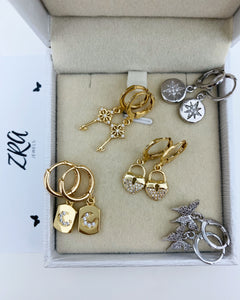 Key Earrings *18k Gold Plated