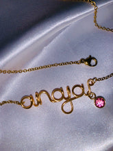 Load image into Gallery viewer, Cubic Zirconia Name Necklace
