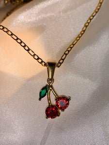 Crystal Cherry Necklace