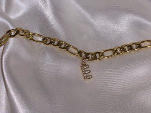 Letter Anklet (Silver and Gold*)