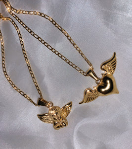 Golden Baby Angel Necklace