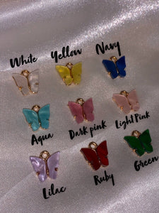 Butterfly Block Letter Name Necklace