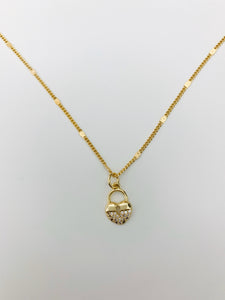 Lola Lock Necklace *18k Gold Plated