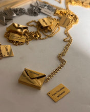 Load image into Gallery viewer, Envelope Message Necklace
