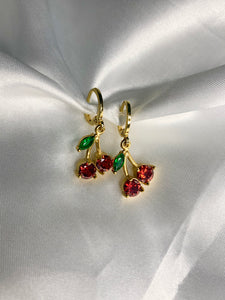 Zircon Cherry Earrings