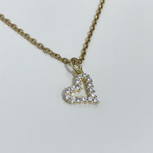 Load image into Gallery viewer, Jade Mini Heart Necklace *18k Gold Plated
