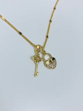 Load image into Gallery viewer, Jolie Lock and Key Necklace *18k Gold Plated
