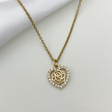 Load image into Gallery viewer, Roza Heart Necklace
