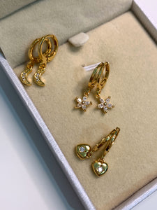 Mini Charm Earrings Bundle *18k Gold Plated