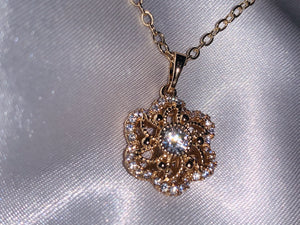 Shining Flower & Name Necklace