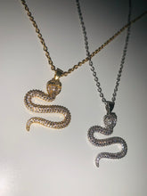 Load image into Gallery viewer, Snake Zirconia Necklace *18k Gold Plated
