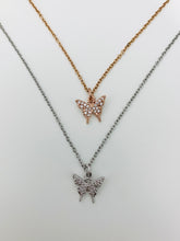Load image into Gallery viewer, Bella Butterfly Necklace *Rose Gold and Silver*

