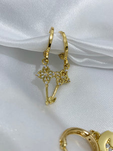 Key Earrings *18k Gold Plated